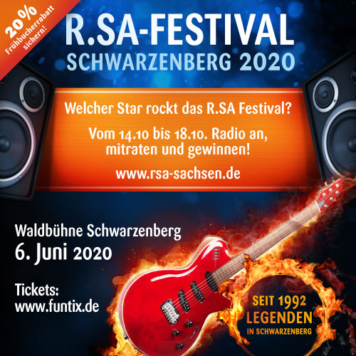 Die Stars zum R.SA-Festival 2020?